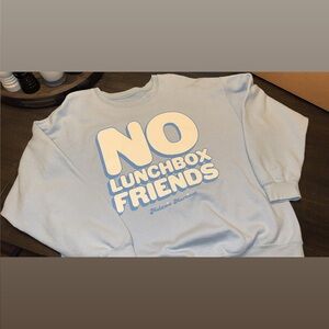 Melanie Martinez Hot Topic Blue Long Sleeve Sweatshirt ‘NO LUNCHBOX FRIENDS’ HTF